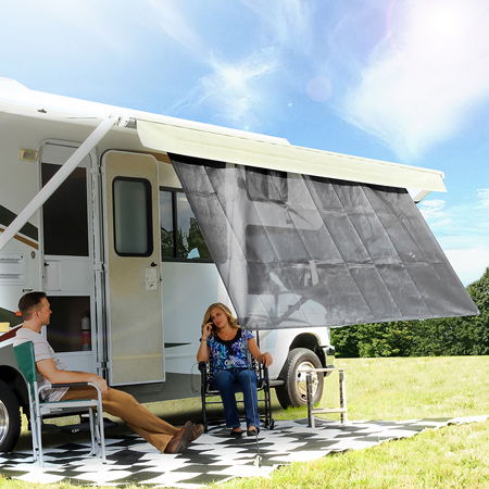 Camco 51457 - RV Awning Shade Kit - 54x 180, Brown